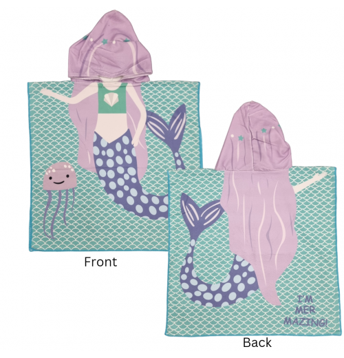 Kids Hooded Microfiber Ponchos Kids Hooded Microfiber Ponchos