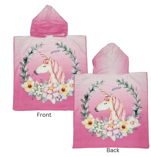 Kids Hooded Microfiber Ponchos Kids Hooded Microfiber Ponchos