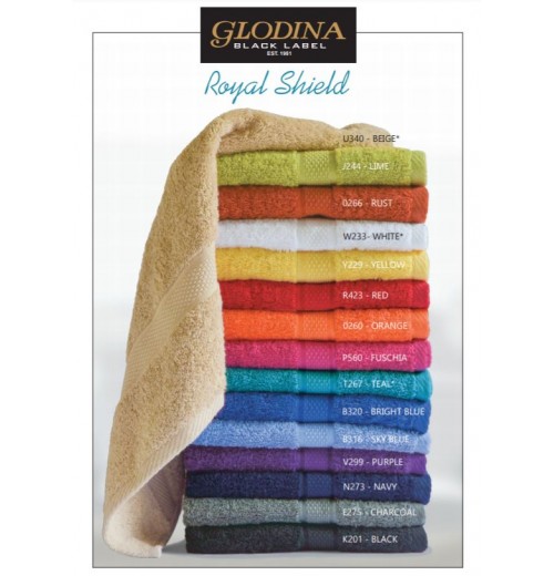 Glodina Royal Shield Bath Sheets 85x150cm range Glodina Royal Shield Bath Sheets 85x150cm range