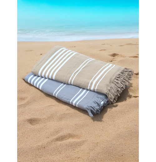 Cotton Hammam Beach Towels with Tassels Cotton Hammam Beach Towels with Tassels
