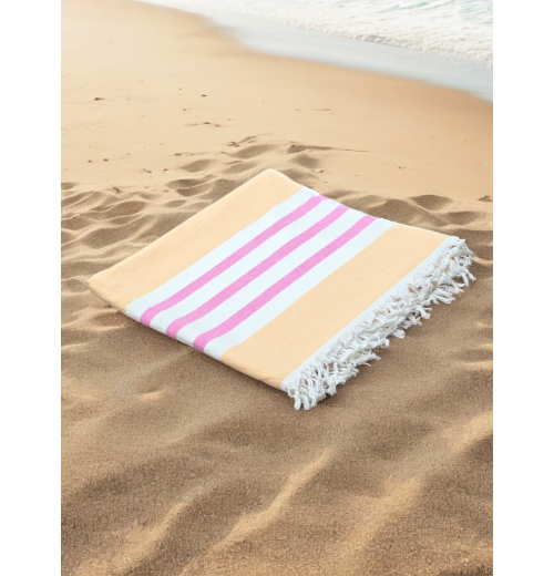 Sun Kissed Cotton Hammam Beach Towel with Tassels Sun Kissed Cotton Hammam Beach Towel with Tassels