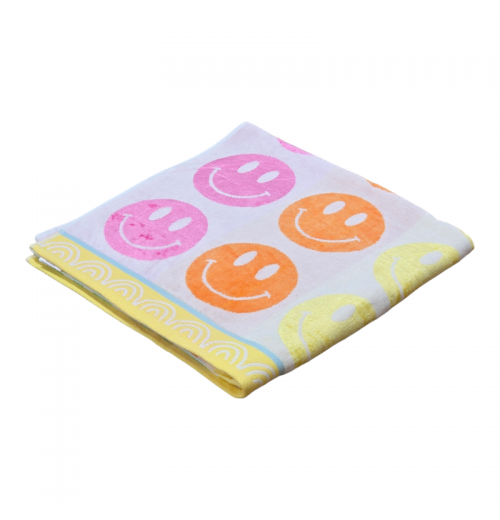 Smile Luxurious Velour Beach Towel Smile Luxurious Velour Beach Towel