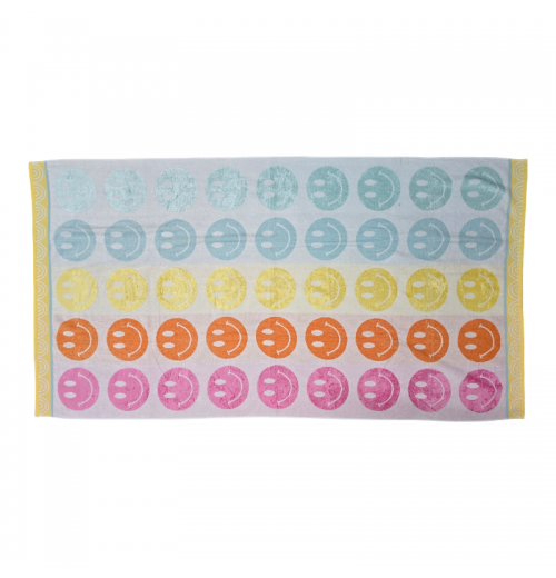 Smile Luxurious Velour Beach Towel Smile Luxurious Velour Beach Towel