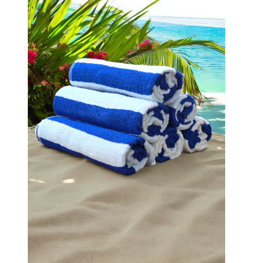 Royal Blue Stripe Beach Towels Royal Blue Stripe Beach Towels