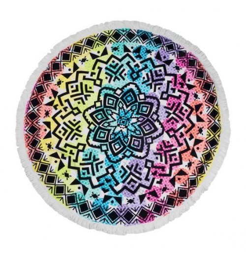 Round Beach Towels with Fringe Round Beach Towels with Fringe